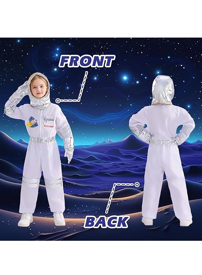 زي لعب دور رائد الفضاء ، زي رائد الفضاء للأطفال للفتيان الفتيات الفضاء يتظاهر بلبس كوسبلاي هدايا عيد ميلاد هالوين - Image 5